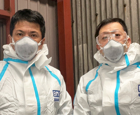 “事件現場特殊清掃士”が原状回復に努めます。の写真