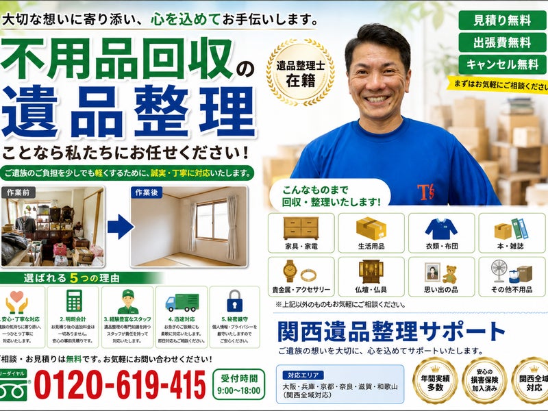 関西遺品整理サポート（大阪市東住吉区南田辺）